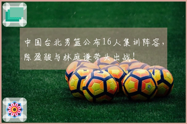 中国台北男篮公布16人集训阵容，陈盈骏与林庭谦带头出战！